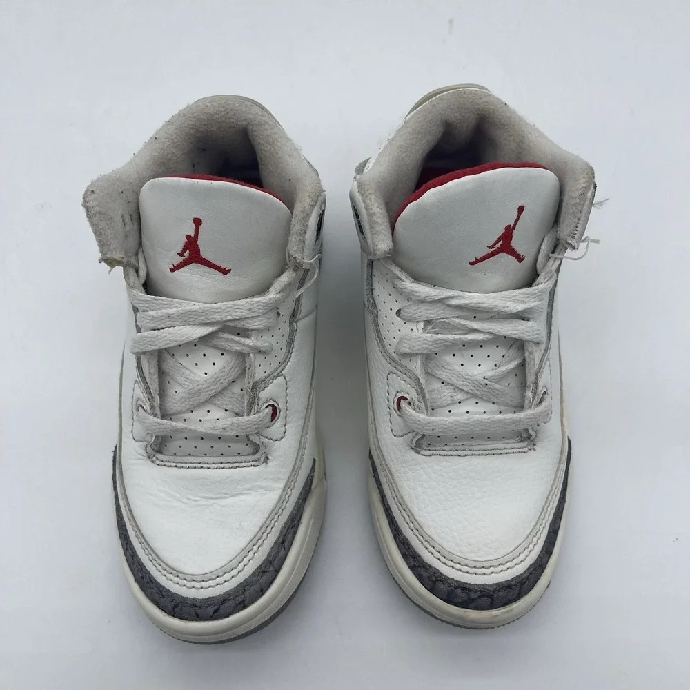 Nike Air Jordan 3 Retro Kid's Size 11C Shoes DM0966-100 'White Cement' Sneakers